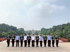 雨花保安仪仗队获得雨花公安分局领导好评